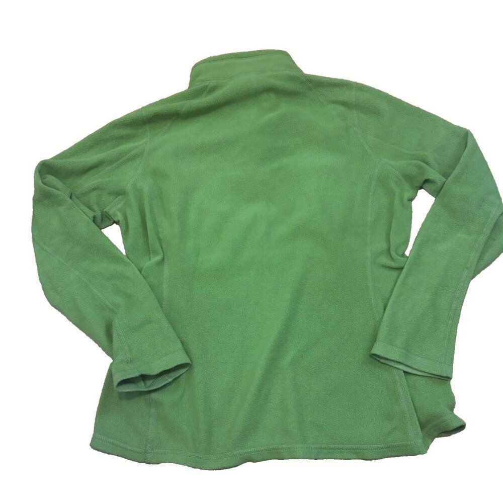 The North Face Women's Green 1/4 Zip Fleece Pullover PolarTec Jacket Size S/P - Picture 3 of 7